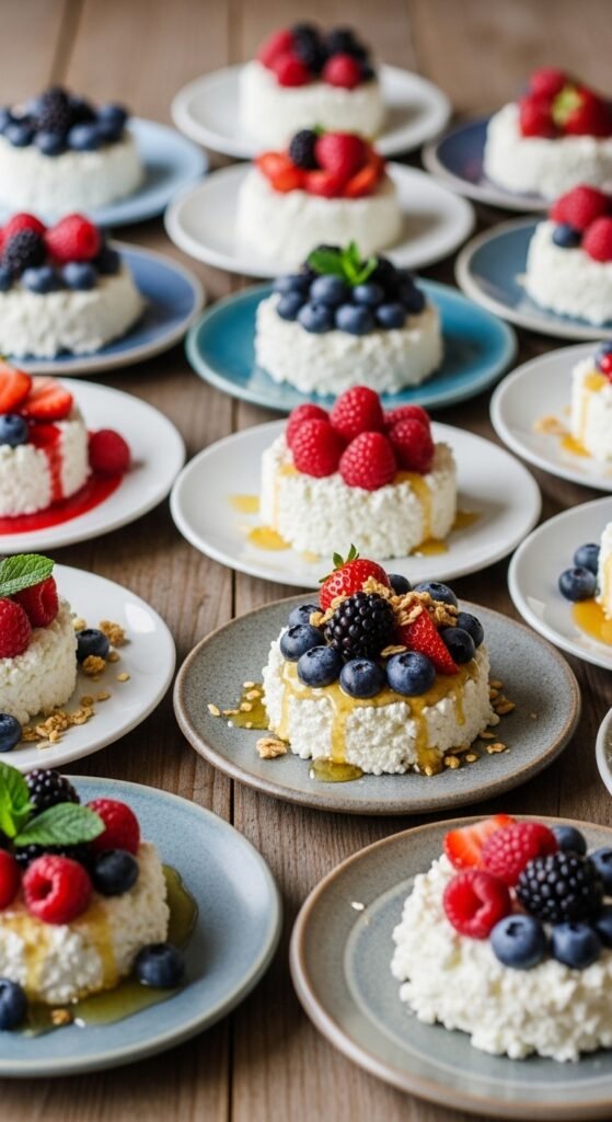 Cottage Cheese Berry Plates
