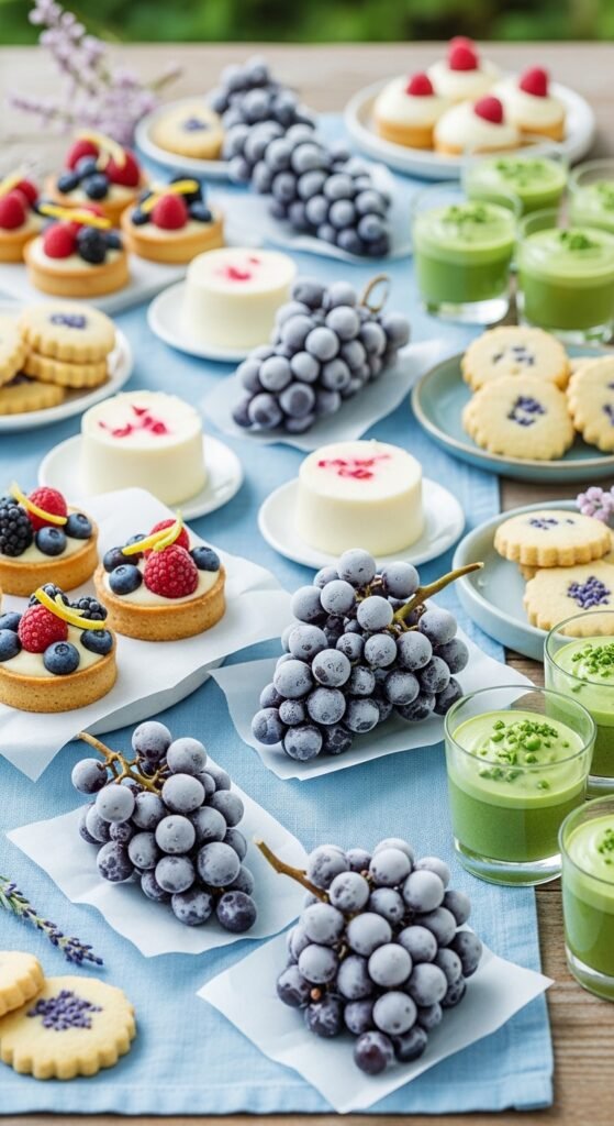 Frozen Grape Clusters