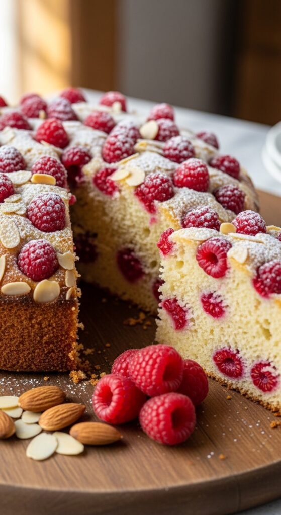 Raspberry Almond Cake