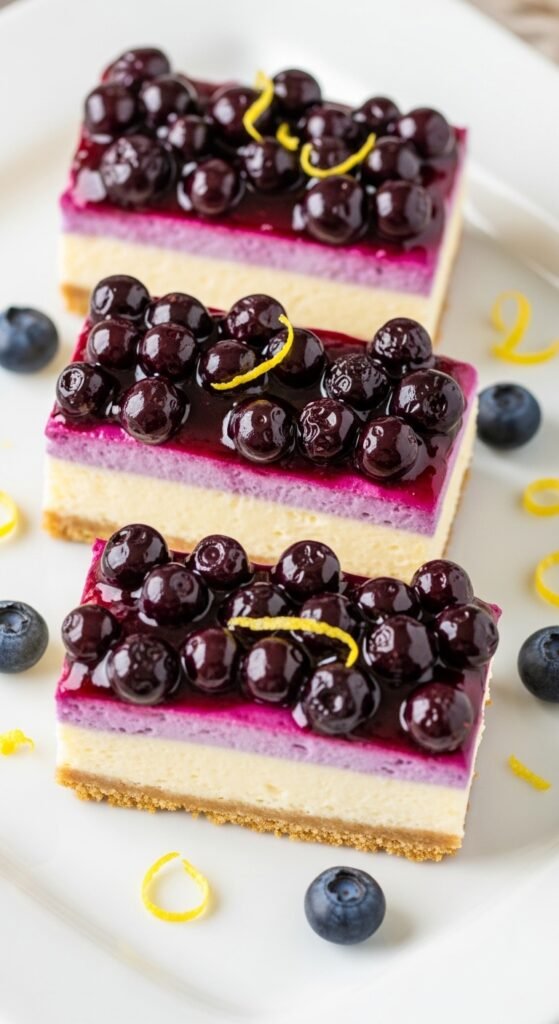 Blueberry Lemon Cheesecake Bars