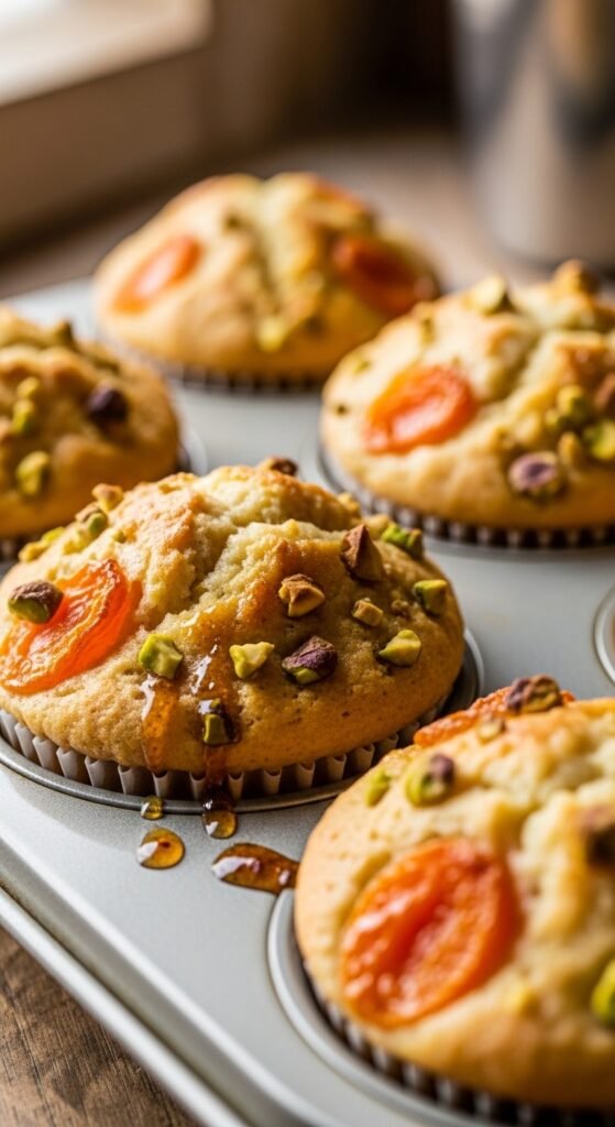 Apricot Pistachio Muffins
