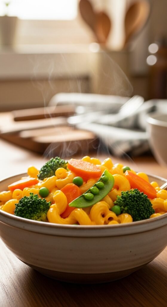 Simple Veggie Mac and Cheese