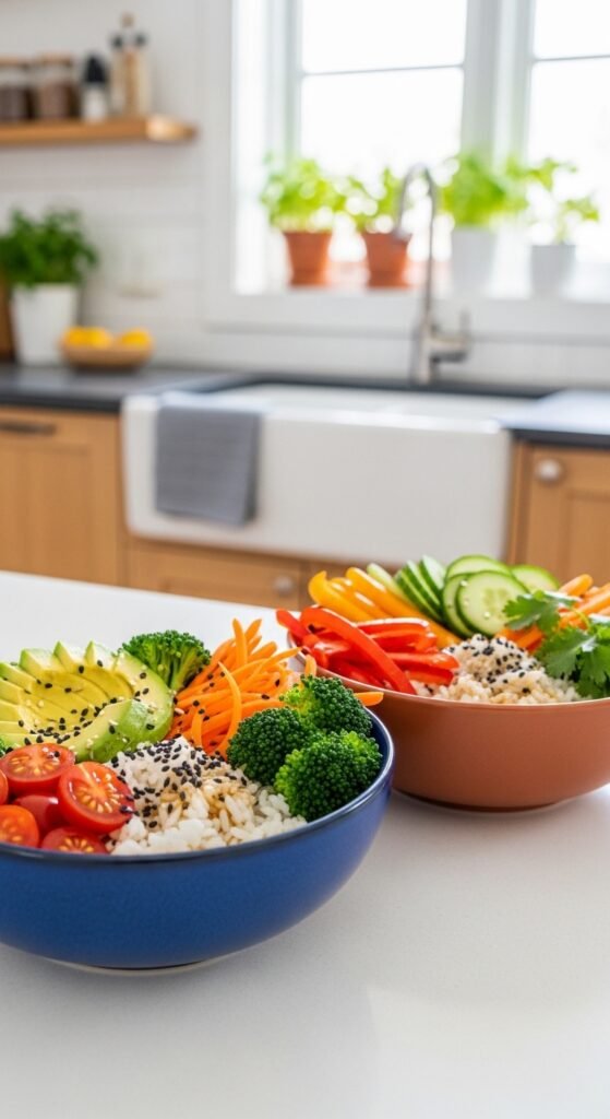Veggie Loaded Rice Bowls