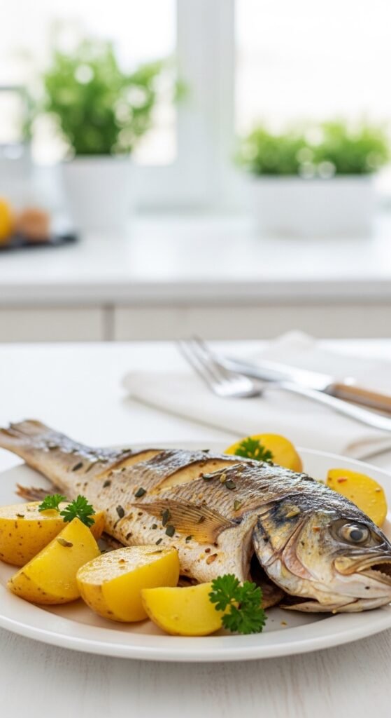 Baked Fish with Potatoes