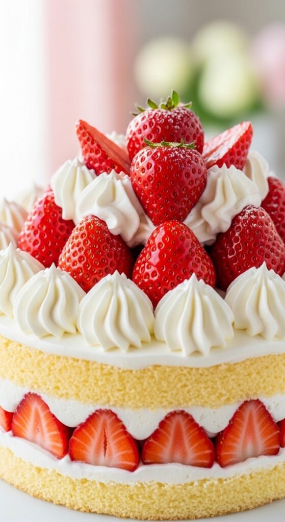 Strawberry Shortcake Celebration Cake