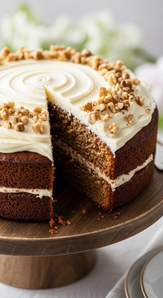 Carrot Cake with Cream Cheese Swirls