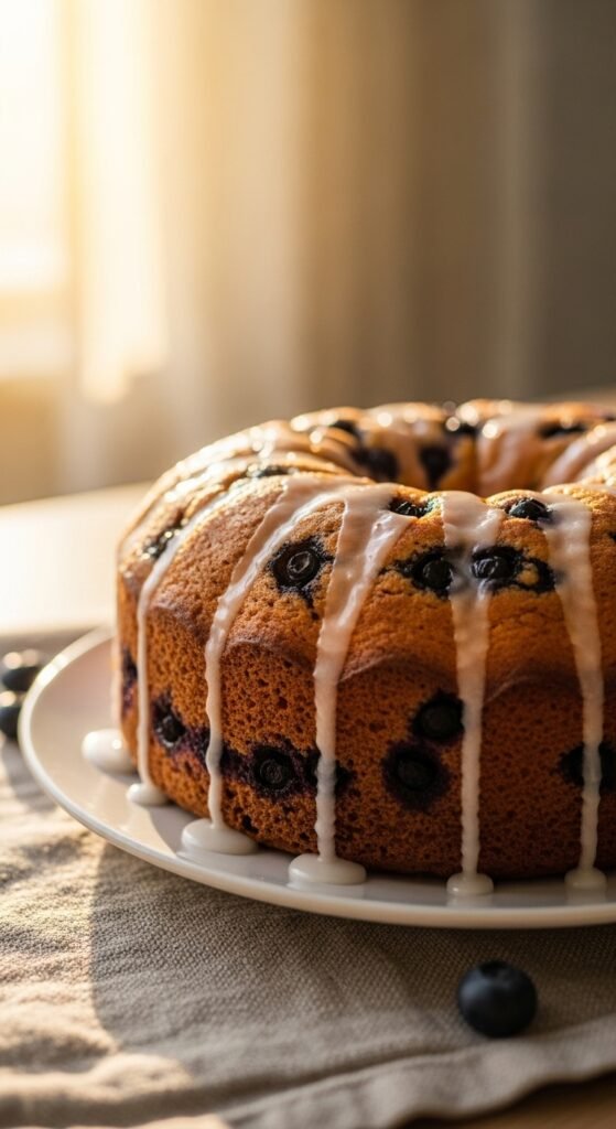 Blueberry Yogurt Spring Cake