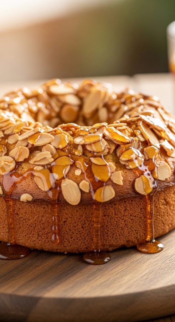 Honey Almond Snack Cake