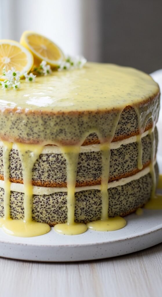 Lemon Poppy Seed Celebration Cake