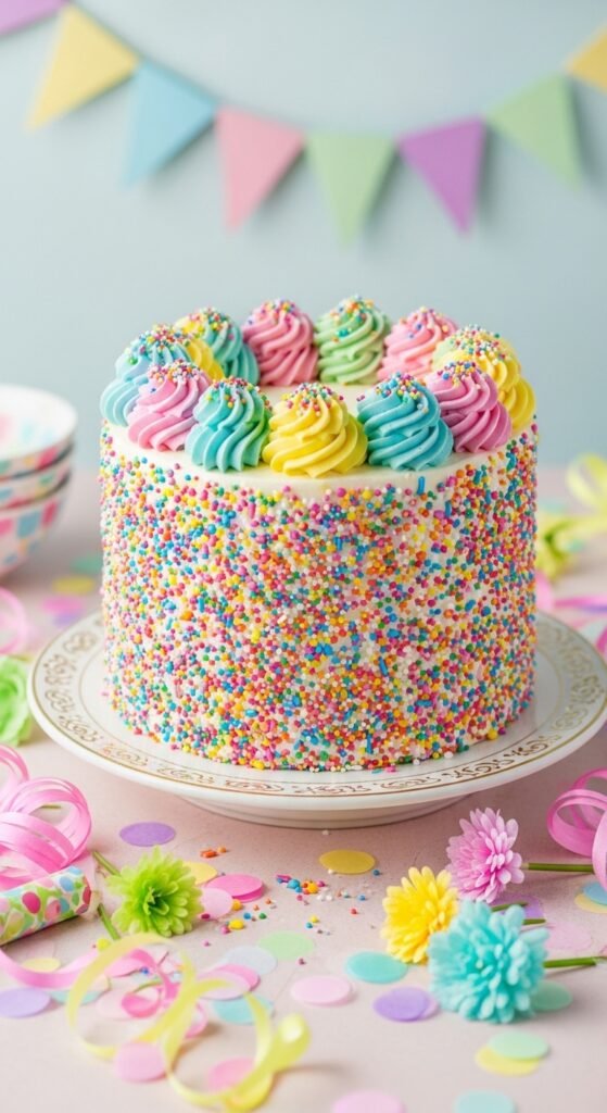 Funfetti Spring Party Cake