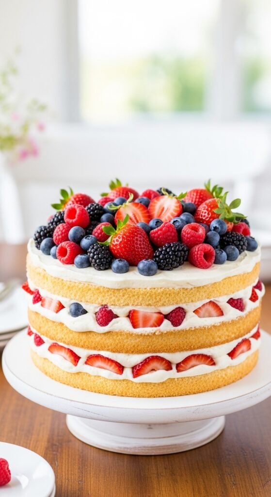 Berry Chantilly Cake