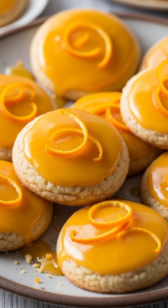 Orange Glazed Butter Cookies