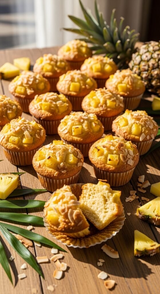 Pineapple Coconut Muffins