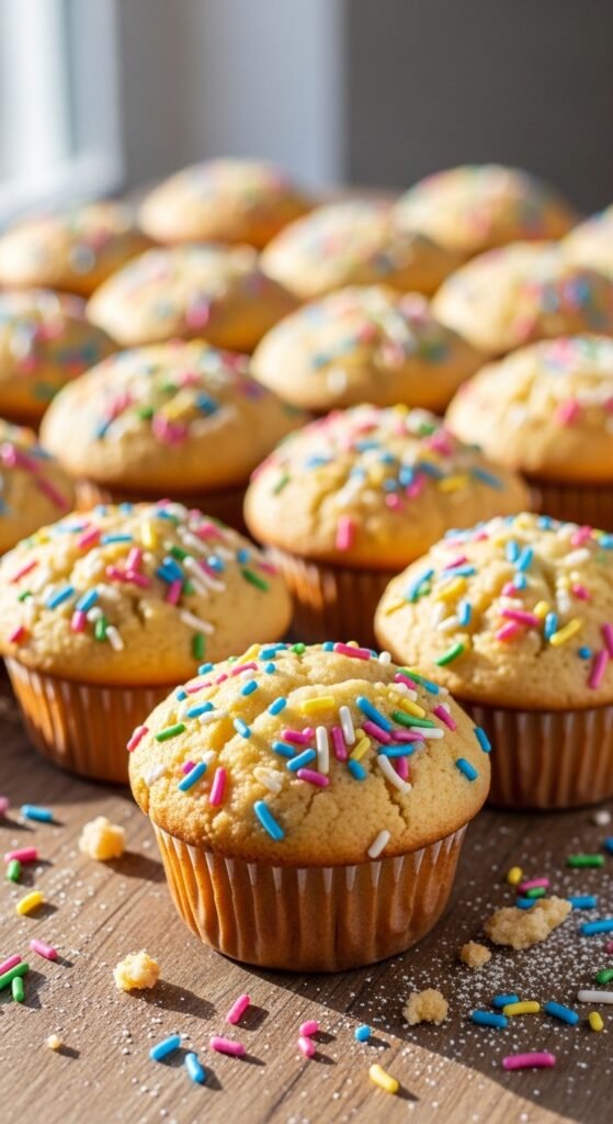 Vanilla Sprinkle Muffins