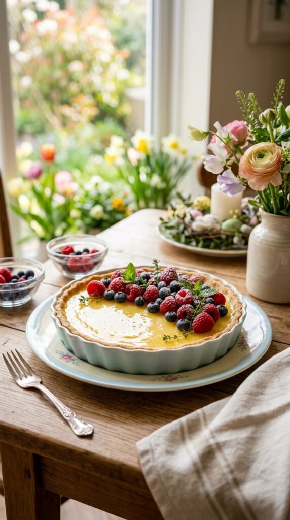 Lemon Tart with Fresh Berries