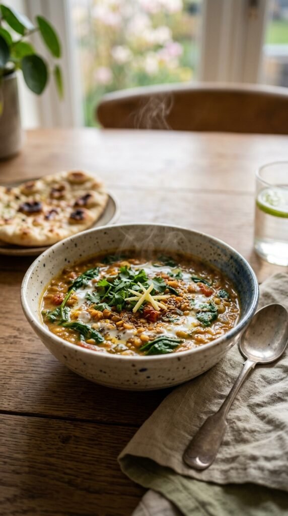 Lentil and Spinach Curry