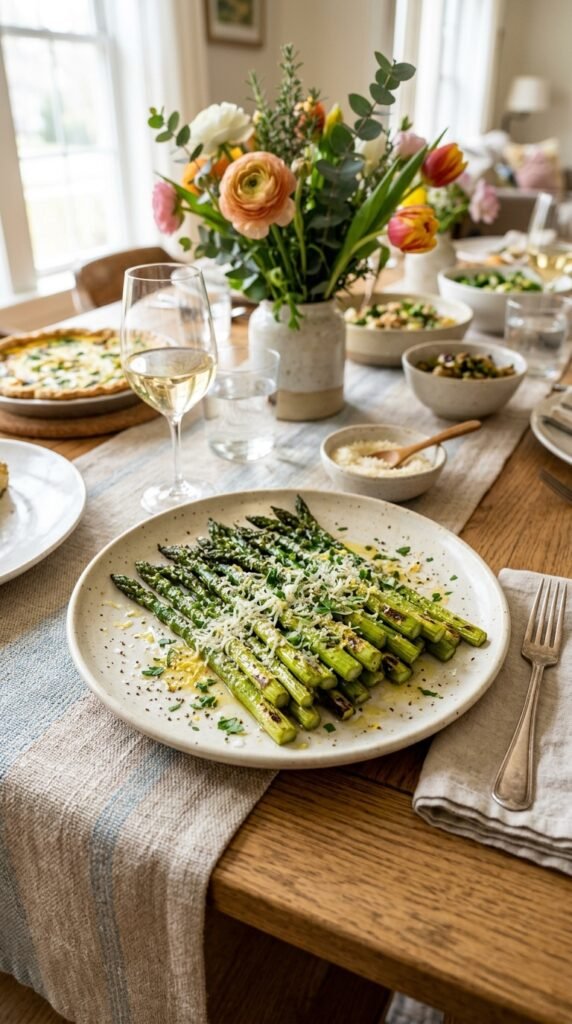 Roasted Asparagus with Parmesan