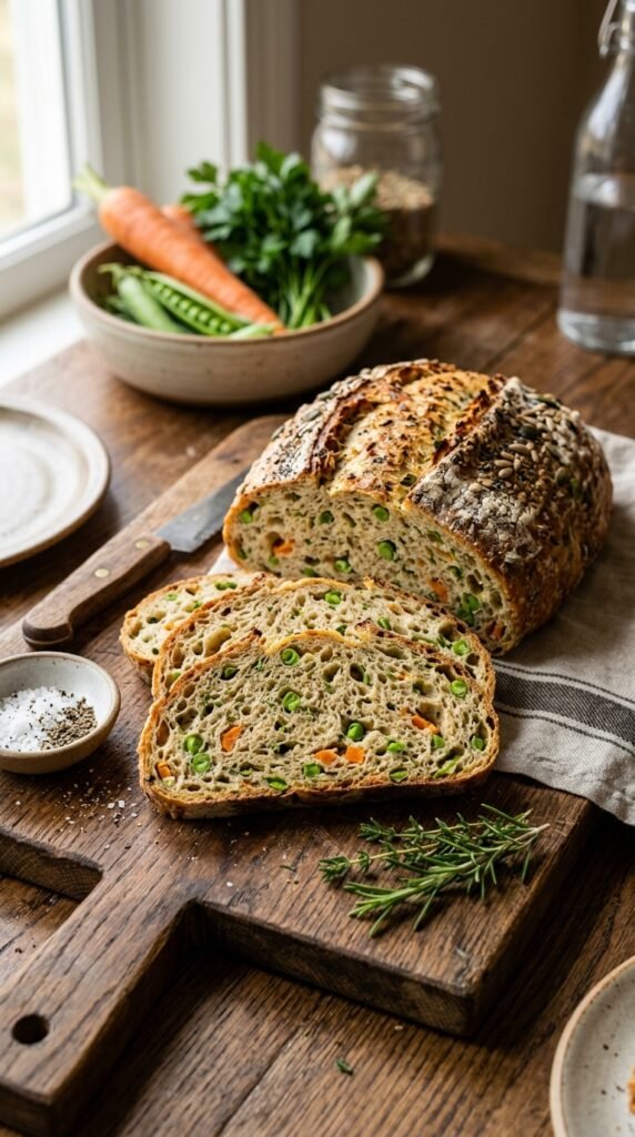 Spring Vegetable Savory Bread