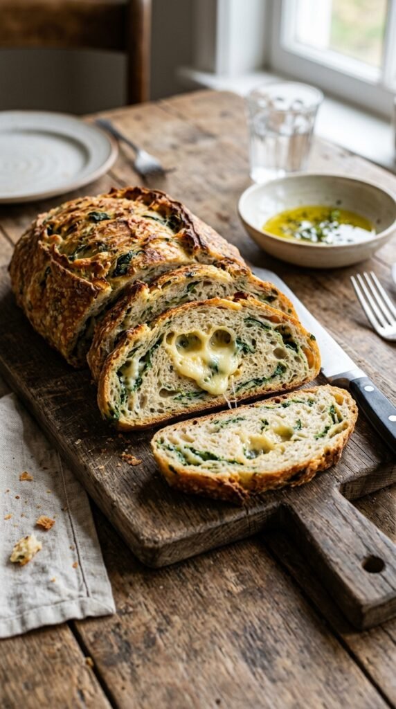 Spinach and Cheese Bread