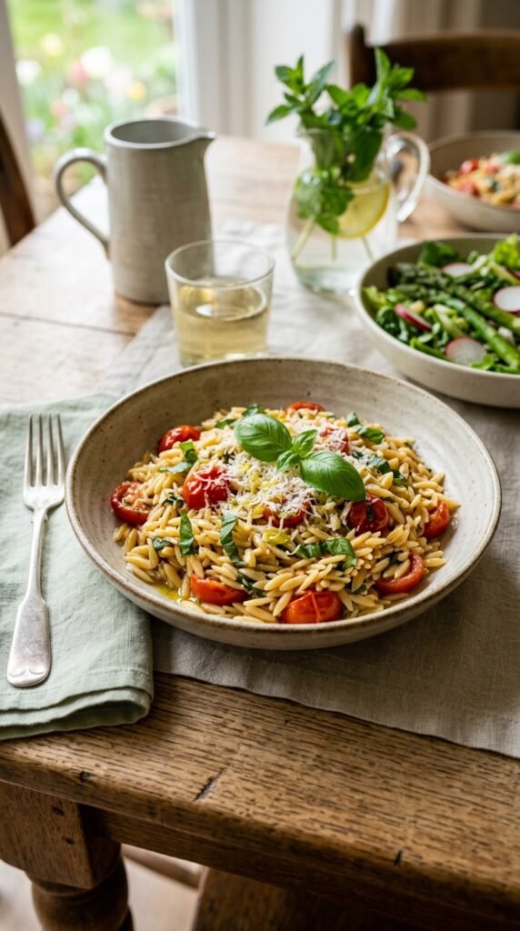 Tomato Basil Orzo