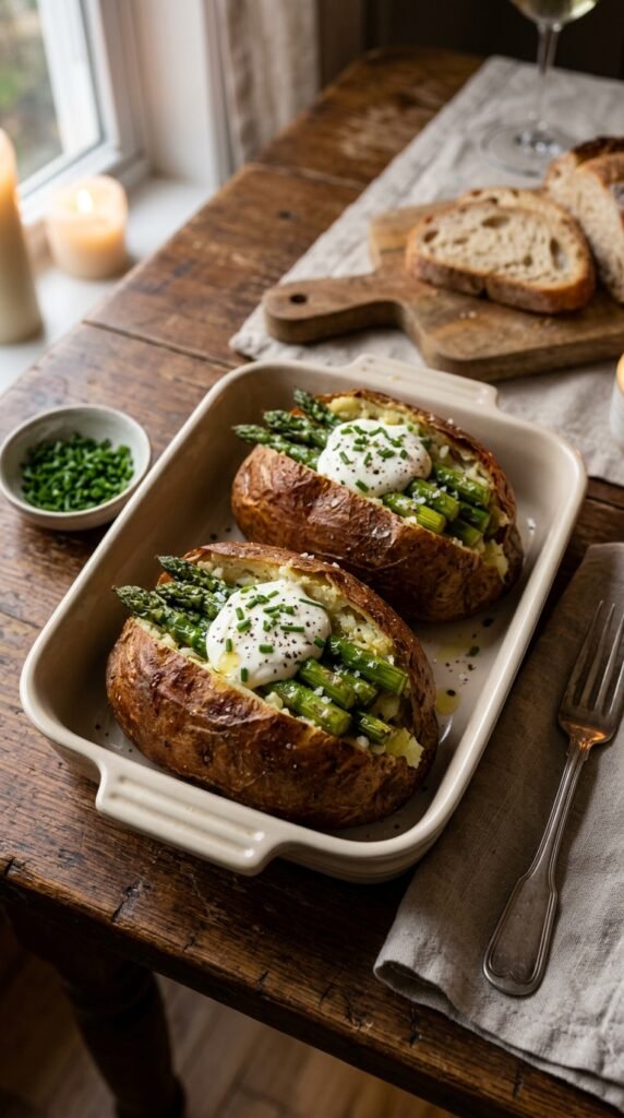 Asparagus Stuffed Potatoes