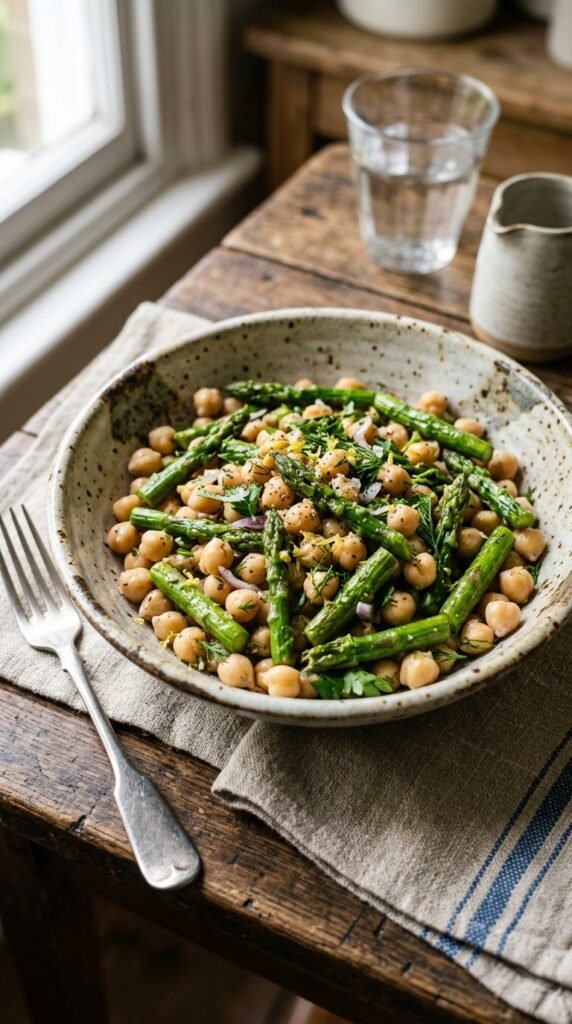 Asparagus Chickpea Bowl