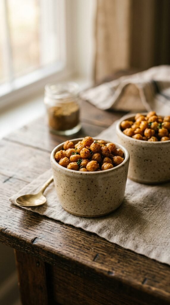 Roasted Chickpea Snack Cups
