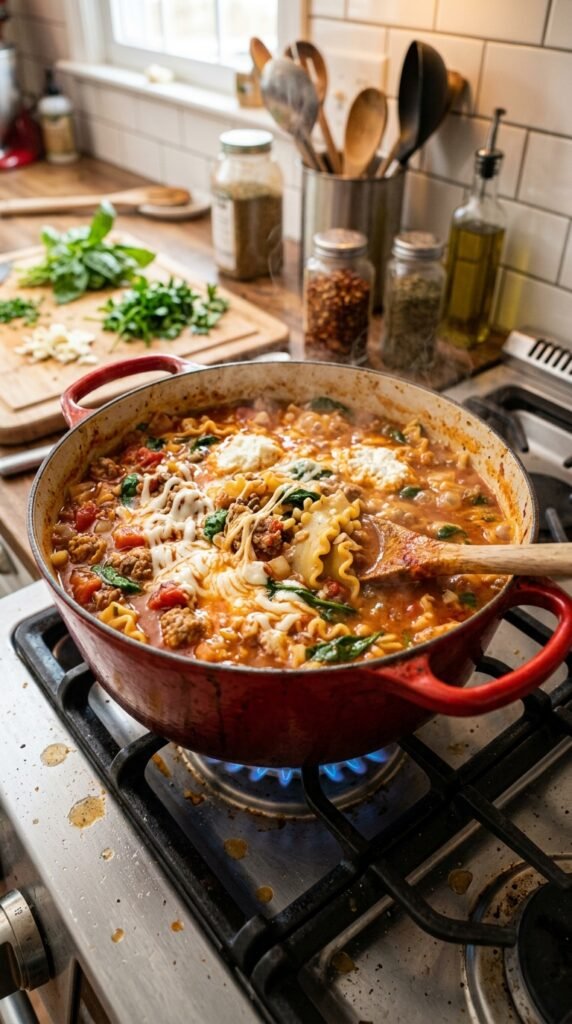 Quick 20-Minute Lasagna Soup