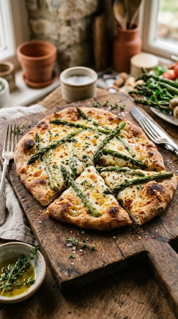 Asparagus Flatbread Pizza