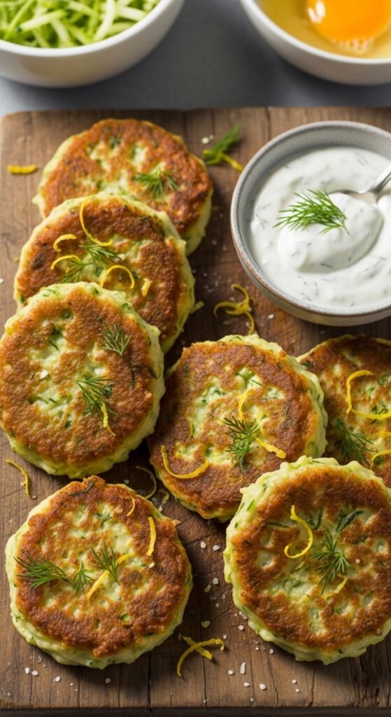 Baked Zucchini Fritters