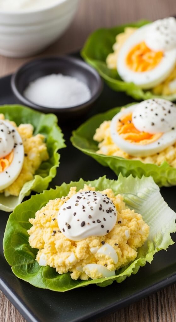 Egg Salad Lettuce Cups