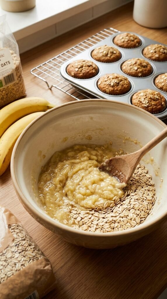 Banana Oat Muffins