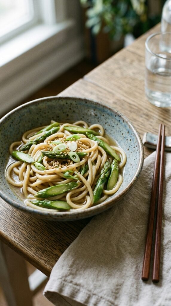 Asparagus Noodle Bowl
