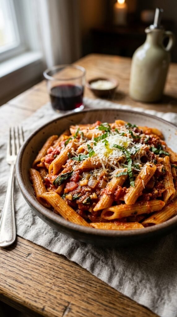 Garlic Tomato Sauce Pasta