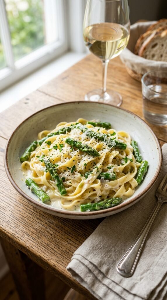 Creamy Asparagus Pasta