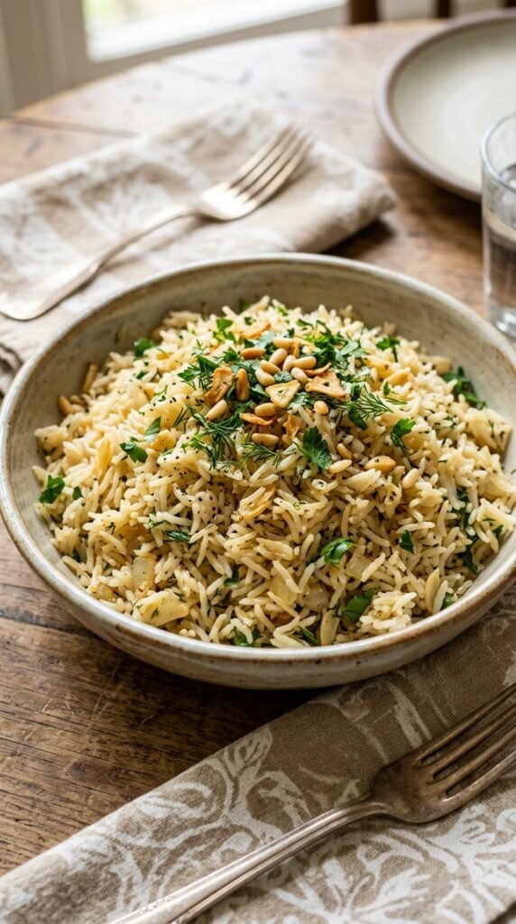 Garlic Herb Rice Pilaf