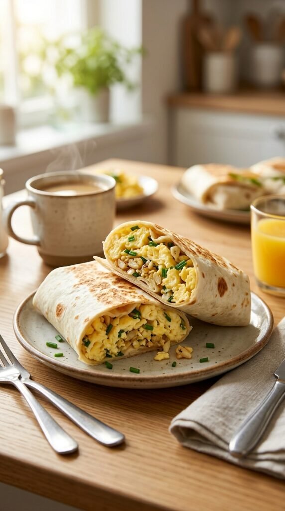 Garlic Egg Scramble Wrap