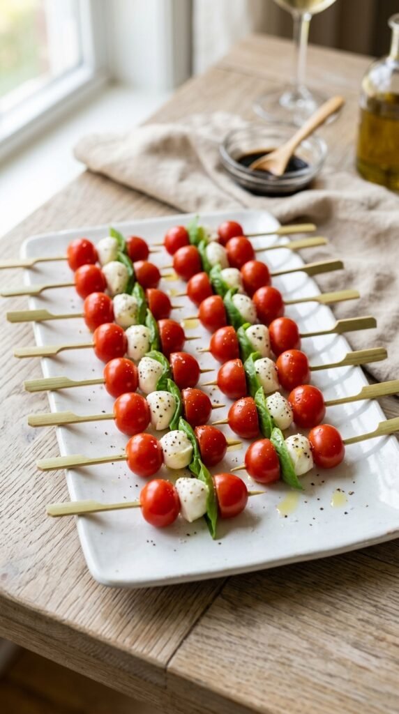 Mini Caprese Skewers