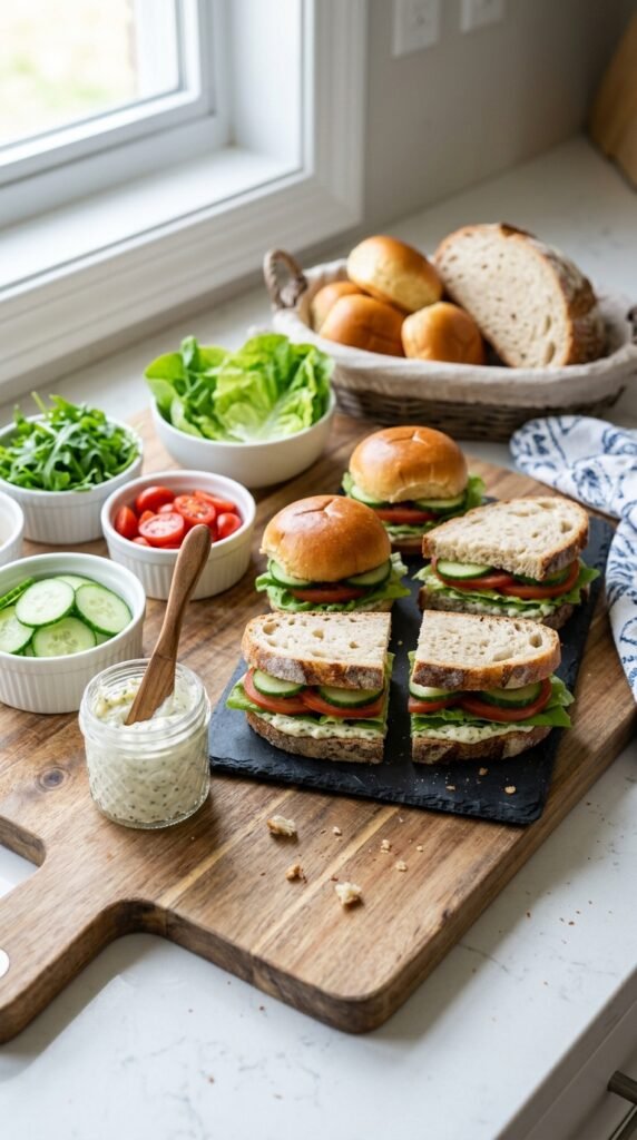 Mini Veggie Sandwich Sliders