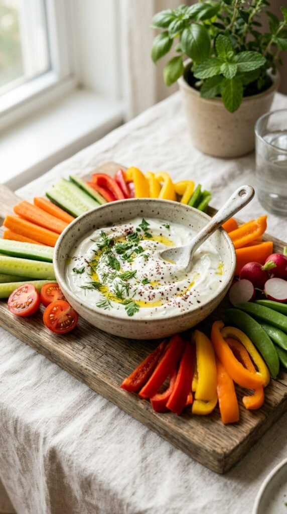 Yogurt Dip with Veggies